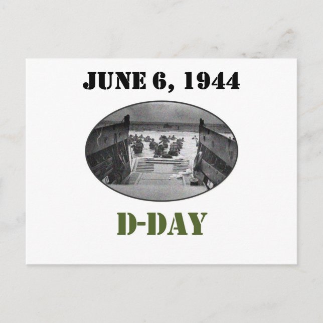 6 juni 1944: D-dagen Vykort (Framsida)