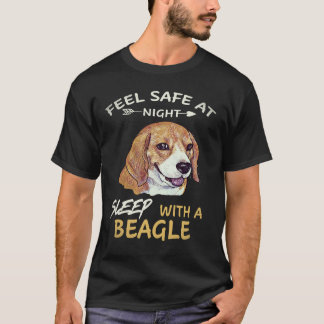 6 Känn dig trygg på natten Sova med en Beagle T Shirt