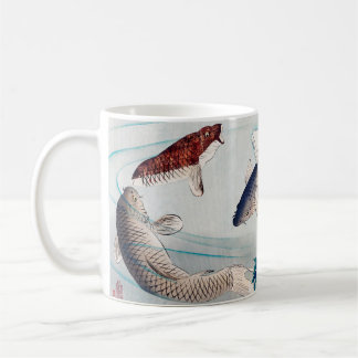 6 Karps Swimming av Yoshitoshi Kaffemugg