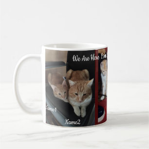 6 Katter, foto och Namn, Keepsak, Skapa dig äga.. Kaffemugg