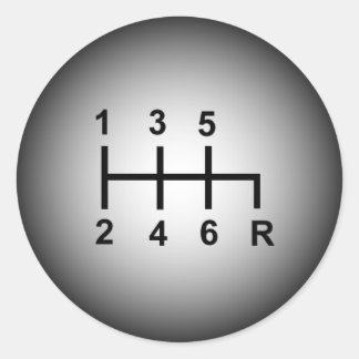 6 klistermärke för hastighetsknapp