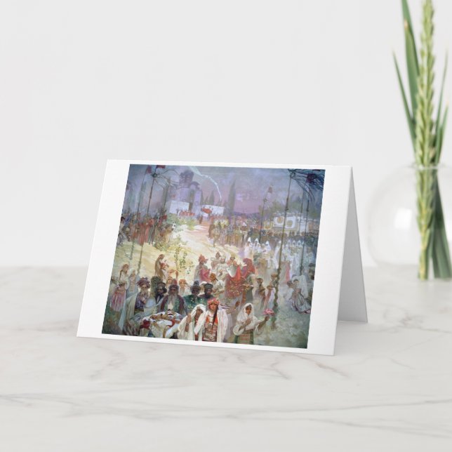 #6 Koronering av Dusan som Öster romersk kejsare Kort (Framsida)