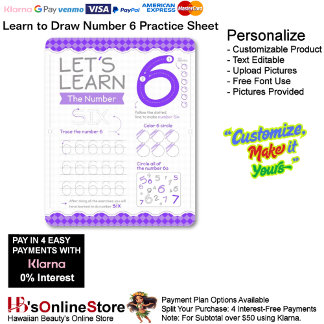 6 Learn To Draw Number 6 Teacher Home Schooling
