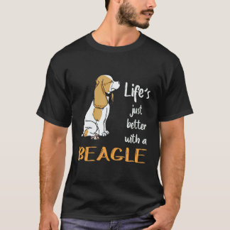 6 Livet är bara bättre med en Beagle T Shirt