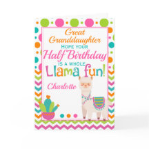 6 månader efter födelsedag Cute Llama