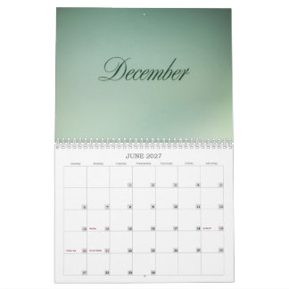 6-månaders spiralväggkalender (juli-december 2026) kalender