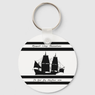 6 mayflowerättlingar nyckelring