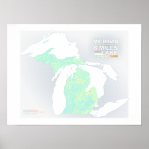 6 Miles i Michigan Poster