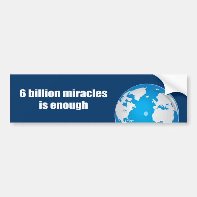 6 miljard mirakel är nog bildekal (Framsidan)