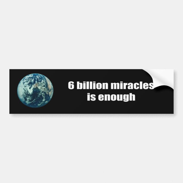 6 miljarder mirakel är nog bildekal (Framsidan)