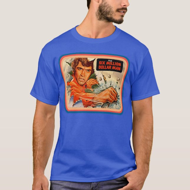 6 miljoner dollar man rolig t shirt (Framsida)