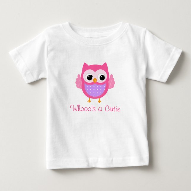 6 month Owl Shirt Tröja (Framsida)
