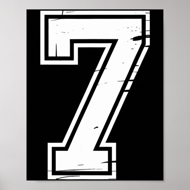 6 Number 67 Six Seven Meme  Poster (Framsidan)