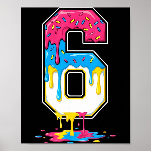 6 Number Seven Team Srts Ice Cream Drip Matching V Poster (Framsidan)