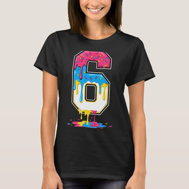 6 Number Seven Team Srts Ice Cream Drip Matching V T Shirt (Framsida)
