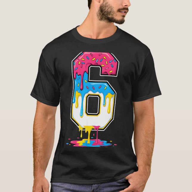 6 Number Seven Team Srts Ice Cream Drip Matching V T Shirt (Framsida)