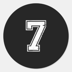 6 Nummer 67 Six Seven Meme Runt Klistermärke