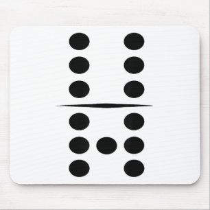 6 och 7 Domino-bricka Rolig grupp 67 Dominobrickor Musmatta