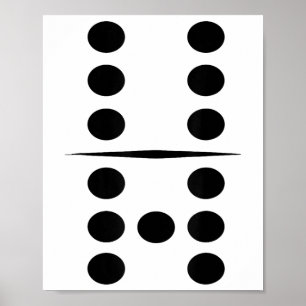 6 Och 7 Dominoplattor Rolig Grupp 67 Dominos Kosty Poster