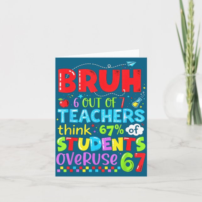 6 Out Of 7 Teachers Think 67% Of Students Overuse  Kort (Framsida)