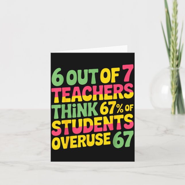 6 Out Of 7 Teachers Think 67% Of Students Overuse  Kort (Framsida)