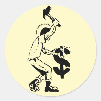 6-pack Anarcho-punk Stickers Runt Klistermärke