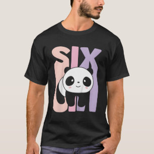 6 Panda 6e B-dagen T Shirt