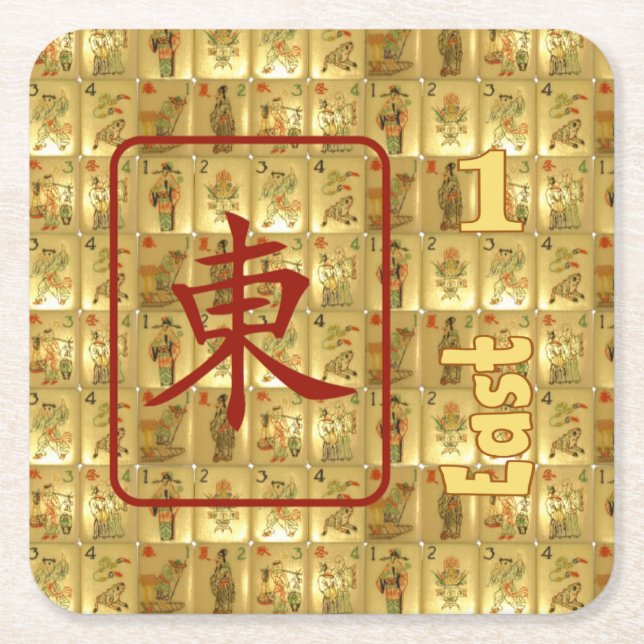 6 pappra underlägg - östlig vind (Framsidan)