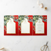 6 pg NIKAH WALIMAH Red Guld Greenery Bröllop