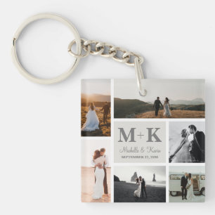 6 Photo Bröllop Collage Newlyweds Keepsaké