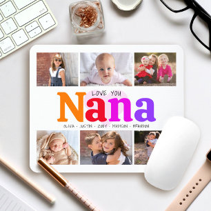 6 Photo Collage Kärlek You Nana Multifärgad Rainbo Musmatta