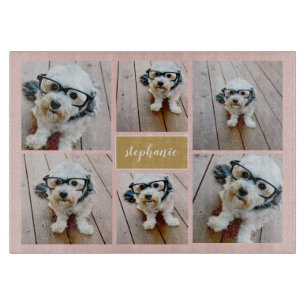 6 Photo Collage Namn-minimalist - kan redigera fär