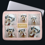 6 Photo Collage Namn-minimalist - kan redigera fär Laptop Fodral<br><div class="desc">Använda dina fyrkantiga Instagram-foton för bästa resultat! OM DU VILL ÄNDRA BAKGRUND - klicka på det anpassade eller avancerade designområdet och välj ett färg i färg-väljaren. Ett konstnärligt sätt att visning ditt bästa bilder för fotodelning.</div>