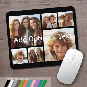 6 Photo Collage Optional Text -- CAN Edit Color Musmatta