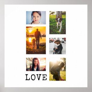 6 Photo Ram Collage Poster