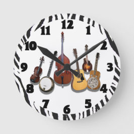 6-PIECE BAND-CLOCK RUND KLOCKA