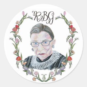6 RBG-klistermärkear Runt Klistermärke