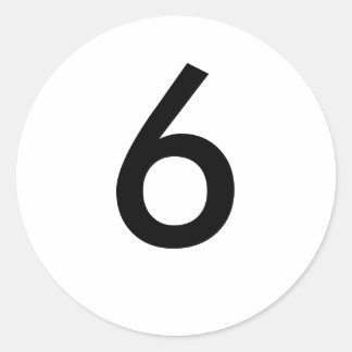 6 RUNT KLISTERMÄRKE