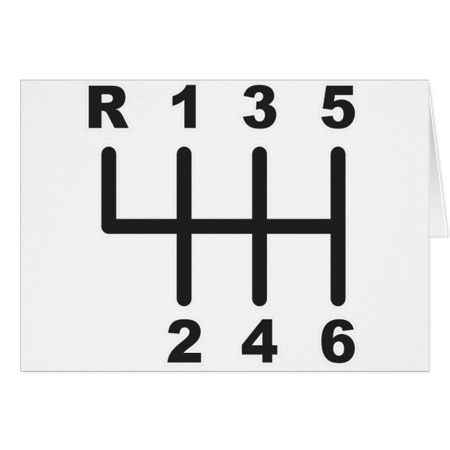 6 rusa förskjutningsgrinden hälsningskort (Framsidan Horizontal)