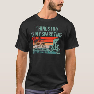 6 saker jag gör på min fritid Mountainbike Bikini T Shirt