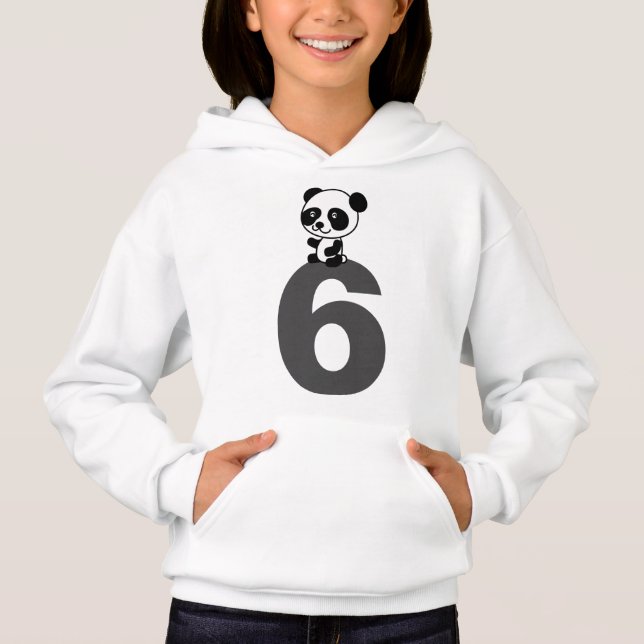 6 SEX PANDA BEAR T-Shirts ÅLDER (Framsida)