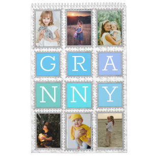 6 Sex Photo Collage Cute Baby Family Kärlek Granny Kalender