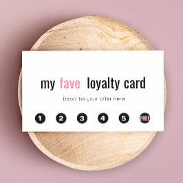 6 Slå Rosa Beauty Salon Customer Loyalty Card Lojalitetskort
