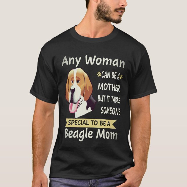 6 Speciellt att vara en Beagle-mamma Beagle T Shirt (Framsida)
