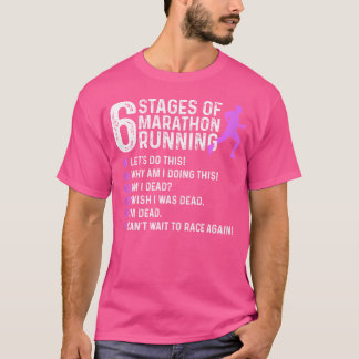 6 Stadier Av Maratonlöpning Maratonlöpare 26 2 Rol T Shirt
