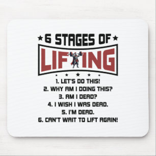 6 stadier av tyngdlyftning Bodybuilding Gym Fitnes Musmatta