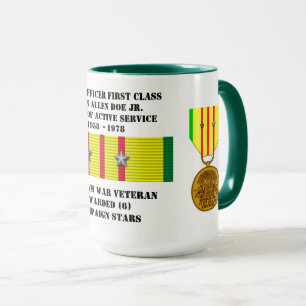 6 STARS SAILOR VIETNAM KRIG MUGG