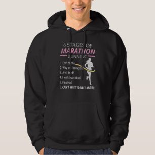 6 Steg av Marathon Running för Springer Hoodie