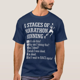 6 Steg av Marathon    RunningGift för Springer T Shirt