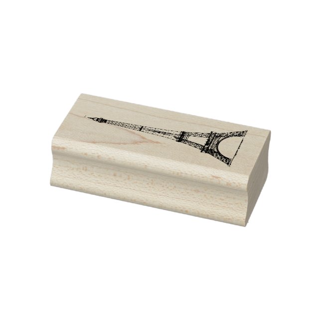 6 storlekar gummi frimärke med reflexbild Eiffel t Stämpel (Stämpel)